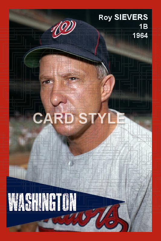 Roy Sievers - 1964 Washington Senators - choose a size & style