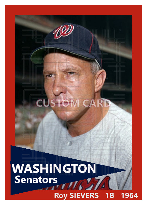 Roy Sievers - 1964 Washington Senators - choose a size & style