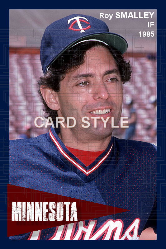 Roy Smalley - 1985 Minnesota Twins - choose a size & style