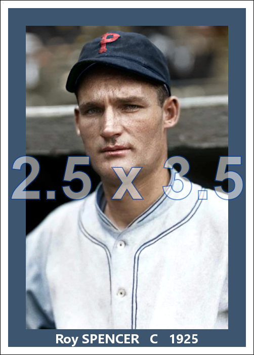 Roy Spencer - 1925 Pittsburgh Pirates - choose a size & style