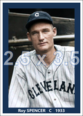 Roy Spencer - 1933 Cleveland Indians - choose a size & style