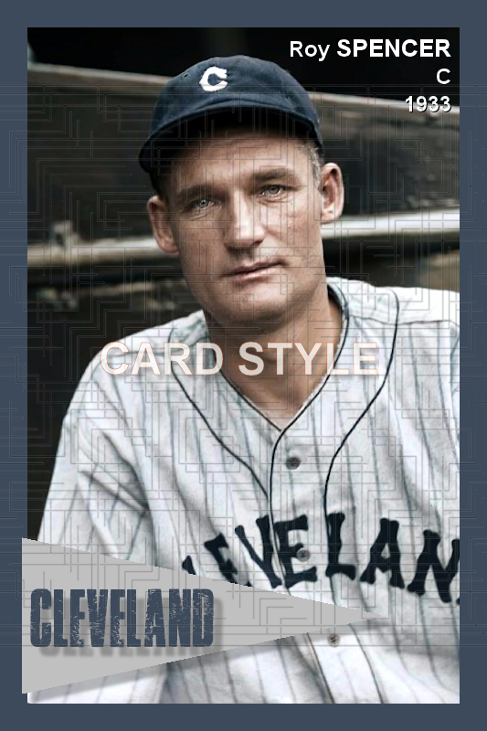 Roy Spencer - 1933 Cleveland Indians - choose a size & style