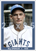 Roy Spencer - 1936 New York Giants - choose a size & style