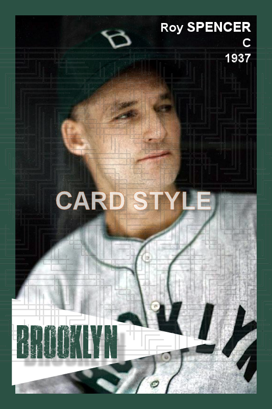 Roy Spencer - 1937 Brooklyn Dodgers - choose a size & style