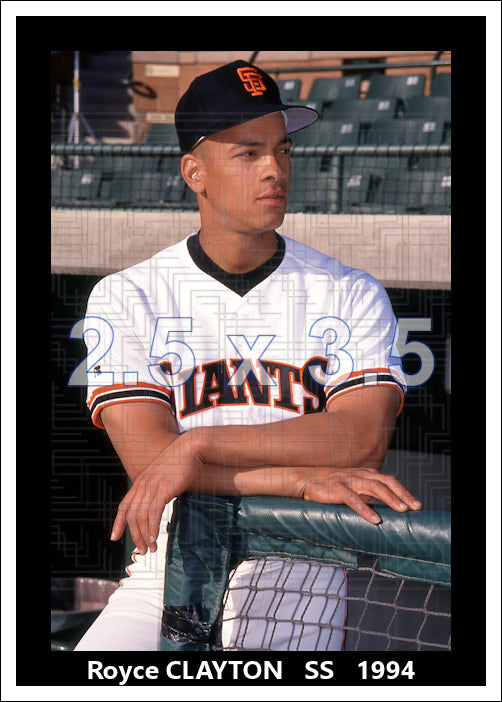 Royce Clayton - 1994 San Francisco Giants - choose a size & style