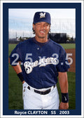 Royce Clayton - 2003 Milwaukee Brewers - choose a size & style