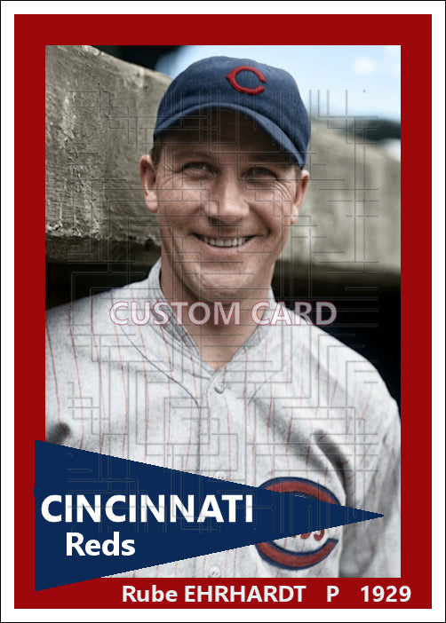 Rube Ehrhardt - 1929 Cincinnati Reds - choose a size & style