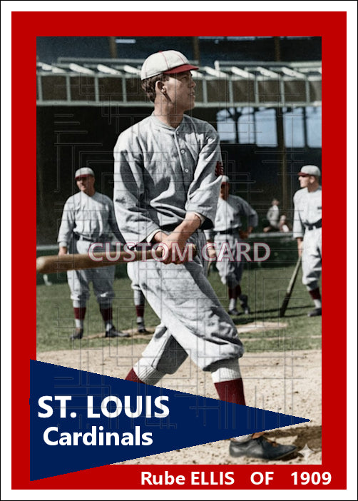Rube Ellis - 1909 St. Louis Cardinals - choose a size & style