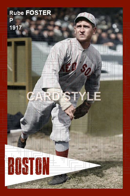 Rube Foster - 1917 Boston Red Sox - choose a size & style