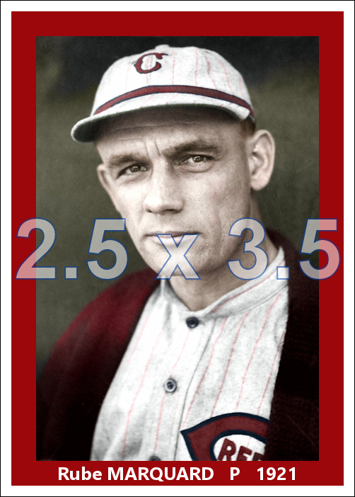 Rube Marquard - 1921 Cincinnati Reds - choose a size & style