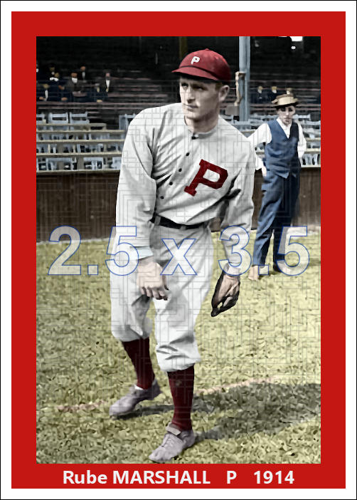 Rube Marshall - 1914 Philadelphia Phillies - choose a size & style