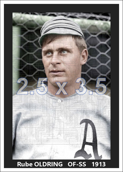 Rube Oldring - 1913 Philadelphia Athletics - choose a size & style
