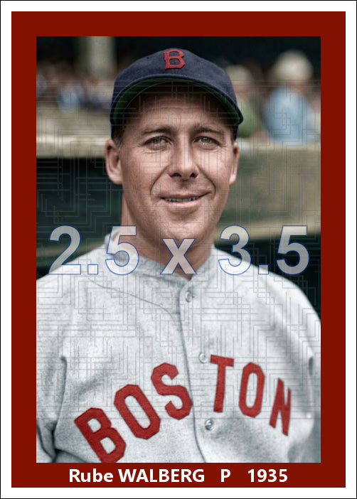 Rube Walberg - 1935 Boston Red Sox - choose a size & style
