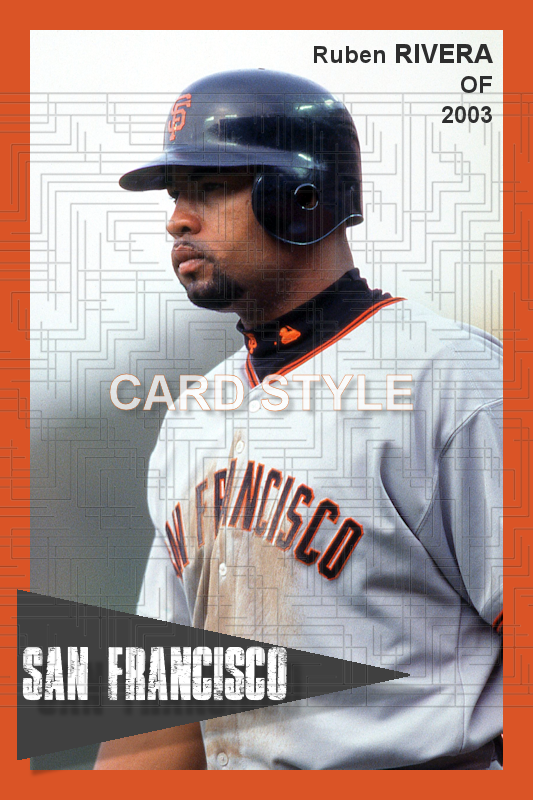 Ruben Rivera - 2003 San Francisco Giants - choose a size & style