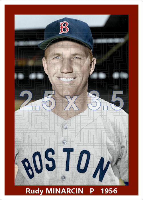 Rudy Minarcin - 1956 Boston Red Sox - choose a size & style