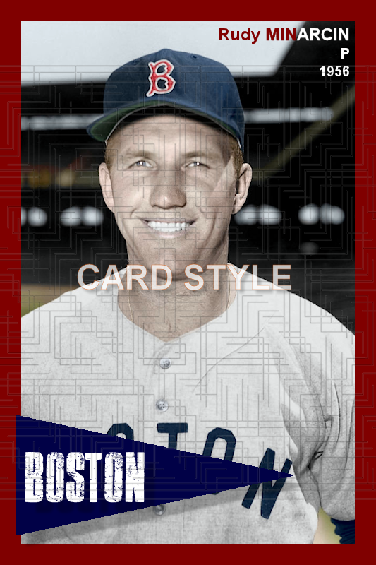 Rudy Minarcin - 1956 Boston Red Sox - choose a size & style