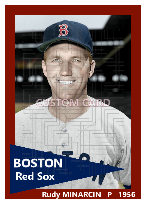 Rudy Minarcin - 1956 Boston Red Sox - choose a size & style