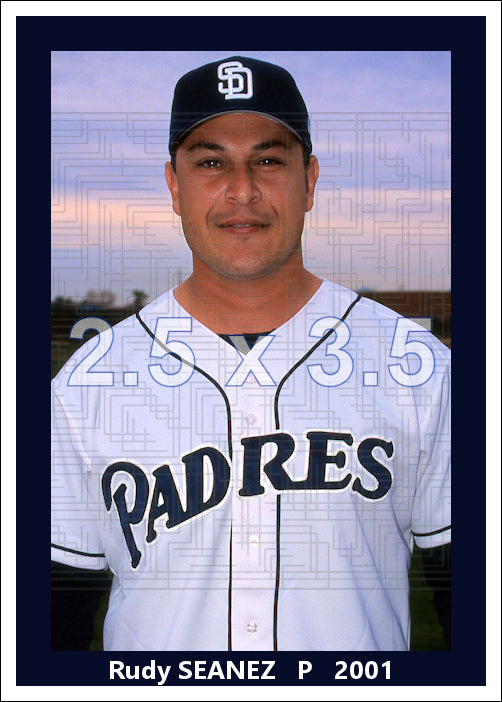 Rudy Seanez - 2001 San Diego Padres - choose a size & style