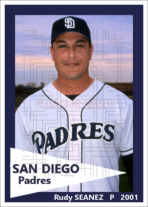 Rudy Seanez - 2001 San Diego Padres - choose a size & style