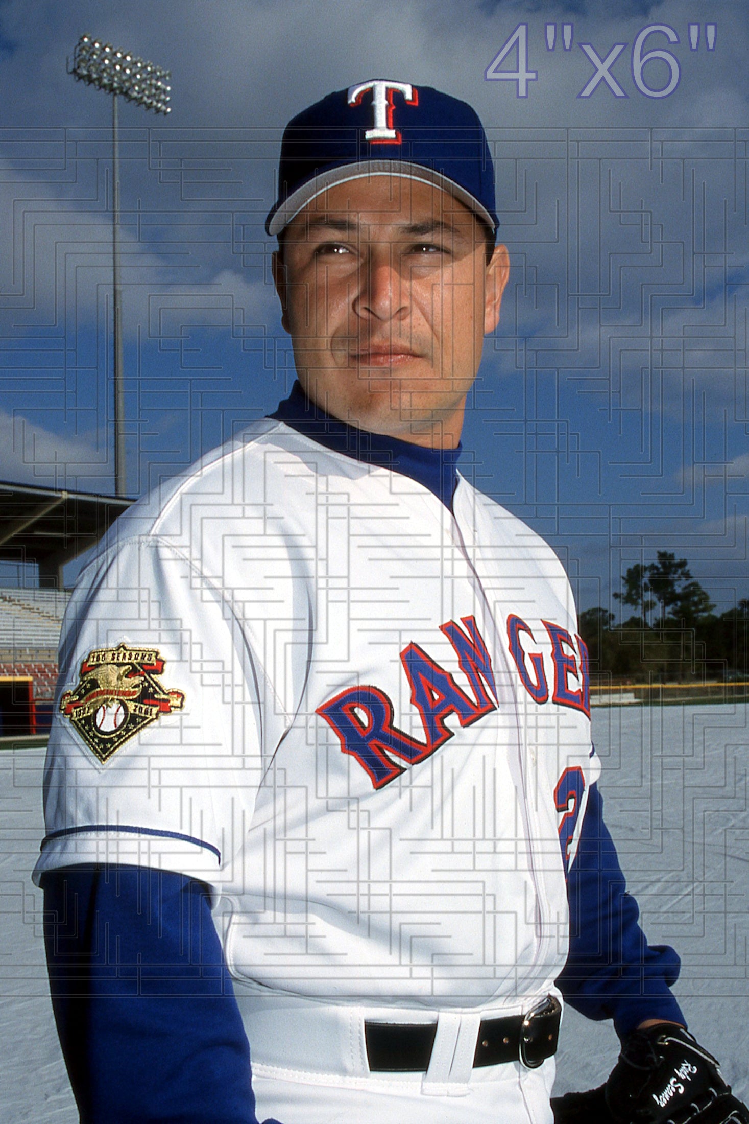 Rudy Seanez - 2002 Texas Rangers - choose a size & style