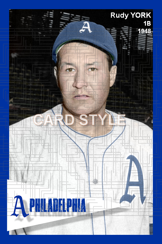 Rudy York - 1948 Philadelphia Athletics - choose a size & style