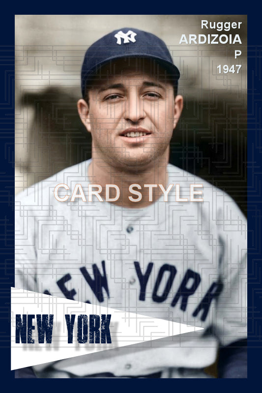 Rugger Ardizoia - 1947 New York Yankees - choose a size & style