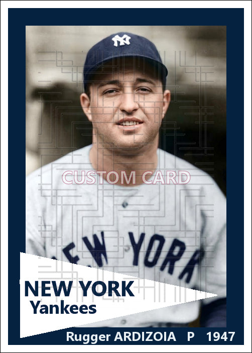 Rugger Ardizoia - 1947 New York Yankees - choose a size & style