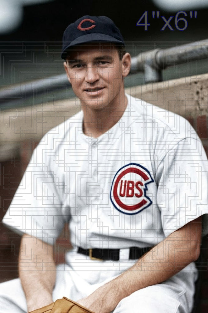 Russ Bauers - 1946 Chicago Cubs - choose a size & style