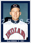 Russ Heman - 1961 Cleveland Indians - choose a size & style