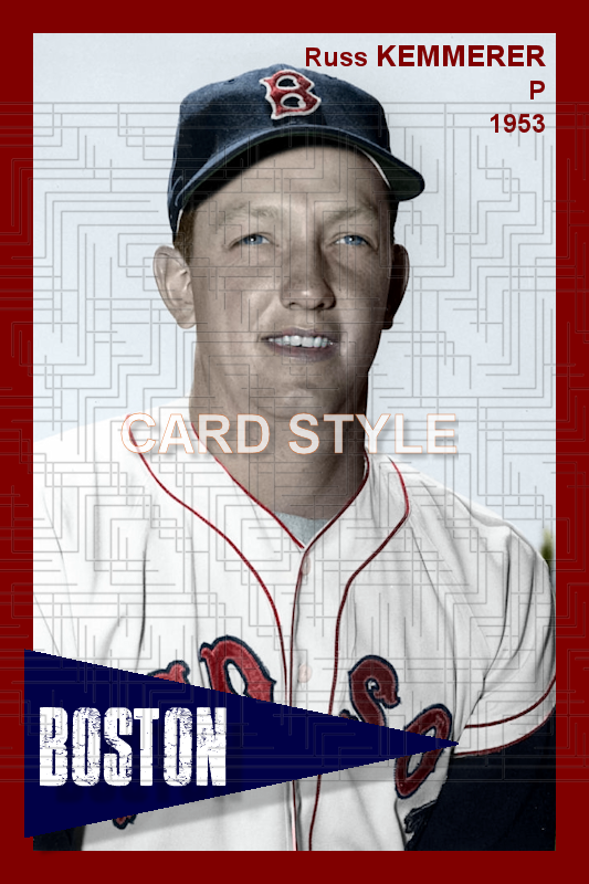 Russ Kemmerer - 1953 Boston Red Sox - choose a size & style