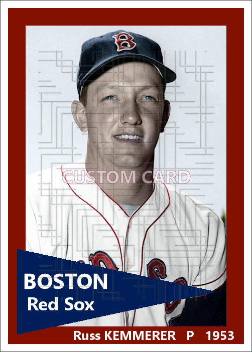 Russ Kemmerer - 1953 Boston Red Sox - choose a size & style