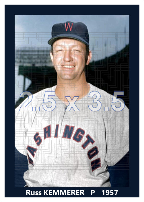 Russ Kemmerer - 1957 Washington Senators - choose a size & style