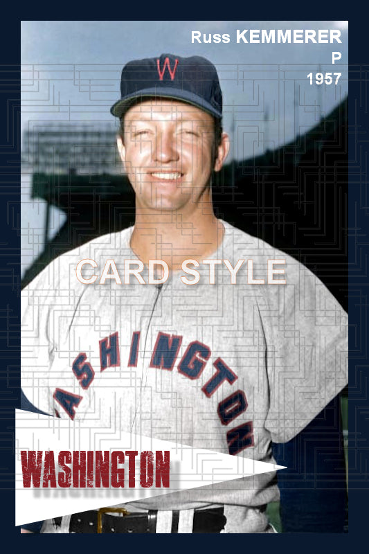 Russ Kemmerer - 1957 Washington Senators - choose a size & style