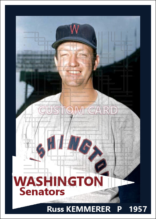 Russ Kemmerer - 1957 Washington Senators - choose a size & style