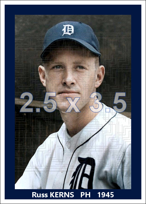 Russ Kerns - 1945 Detroit Tigers - choose a size & style