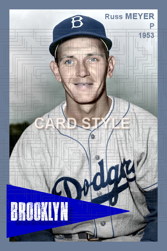 Russ Meyer - 1953 Brooklyn Dodgers - choose a size & style