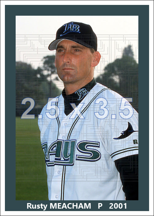 Rusty Meacham - 2001 Tampa Bay Devil Rays - choose a size & style