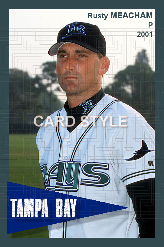 Rusty Meacham - 2001 Tampa Bay Devil Rays - choose a size & style