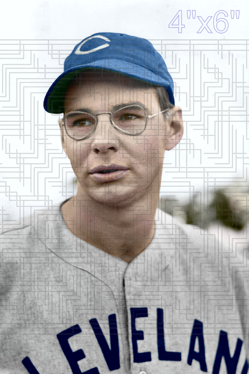 Rusty Peters - 1941 Cleveland Indians - choose a size & style
