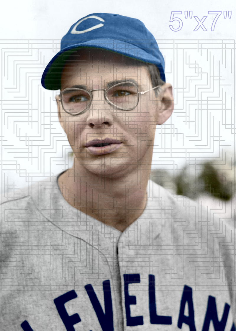 Rusty Peters - 1941 Cleveland Indians - choose a size & style