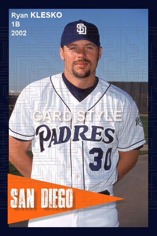 Ryan Klesko - 2002 San Diego Padres - choose a size & style