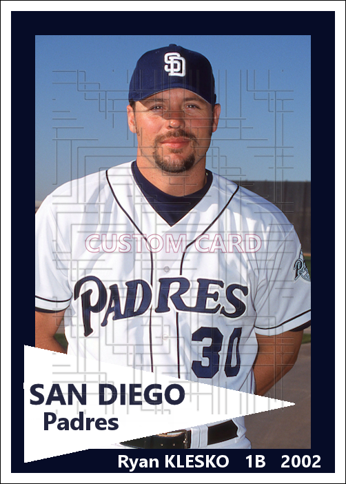 Ryan Klesko - 2002 San Diego Padres - choose a size & style