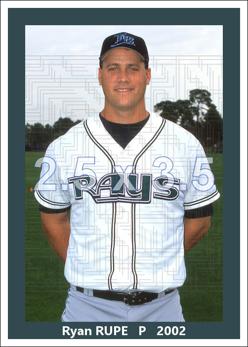 Ryan Rupe - 2002 Tampa Bay Devil Rays - choose a size & style