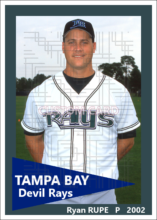 Ryan Rupe - 2002 Tampa Bay Devil Rays - choose a size & style