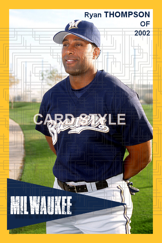 Ryan Thompson - 2002 Milwaukee Brewers - choose a size & style