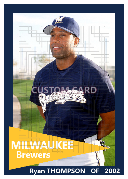 Ryan Thompson - 2002 Milwaukee Brewers - choose a size & style