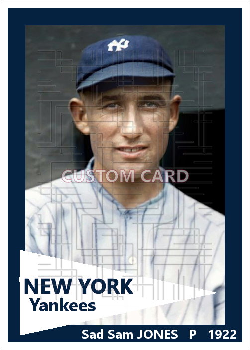 Sad Sam Jones - 1922 New York Yankees - choose a size & style