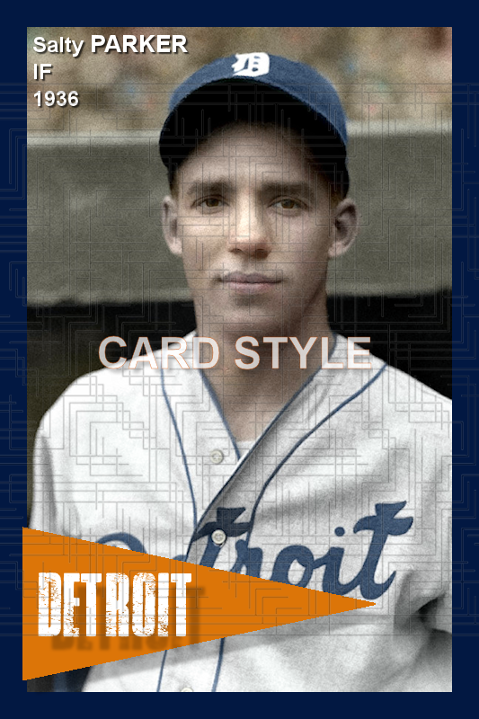Salty Parker - 1936 Detroit Tigers - choose a size & style