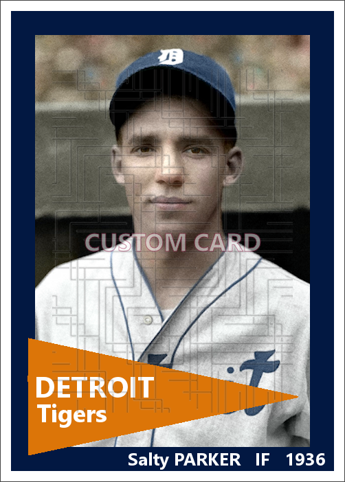 Salty Parker - 1936 Detroit Tigers - choose a size & style