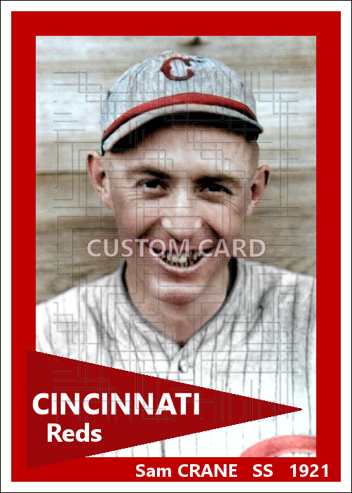 Sam Crane - 1921 Cincinnati Reds - choose a size & style